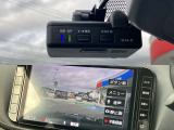 純正ドラレコです。もしもの時にしっかり記録が残ります。ナビの画面で映像確認ができます。