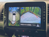 【アラウンドビューモニター】専用のカメラにより、上から見下ろしたような視点で360度クルマの周囲を確認することができます☆死角部分も確認しやすく、狭い場所での切り返しや駐車もスムーズに行えます。