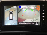 クルマを空から見たような映像が映る、アラウンドビューモニターで、車両周辺の安全確認も一目できます!小さなお子様や障害物も確認できるので、運転のしやすさだけでなく事故防止にも役立ち安心して駐車できます♪