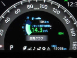 イグニッションONで鮮やかに発光するメーター。