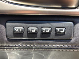 【メモリー機能付きパワーシート】ドライバーごとに設定したシート位置を記憶して、ボタン一つで切り替えできる便利な機能!運転する方が複数名いらっしゃるご家庭におすすめです♪