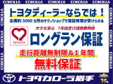 ロングラン保証付き。トヨタのお店で中古車をお買い上げいただいたすべてのお客様に安心で快適なカーライフをお約束する1年間の保証です。