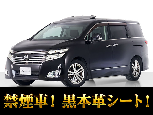 エルグランド3.5 VIP 4WD黒本革 サンルーフ リアエンタ 禁煙
