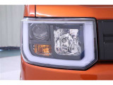 とても明るくて省電力のLEDヘッドライト付き
