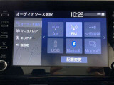 FM,AM、メディアプレイヤーの接続、Bluetoothオーディオなどが楽しめます。