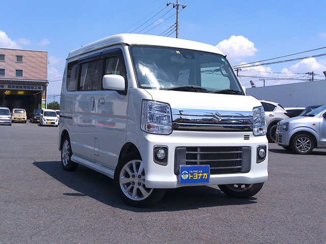 エブリイワゴンPZターボ ハイルーフ被害軽減ブレーキ/純正7インチSDナビ/フル