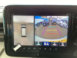 【360°ビューモニター】  とても分かりやすい、クルマの上から見下ろしたような映像で、駐車サポートをしてくれます。