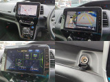 アラウンドビューモニターが装備されておりますので車を上から見下ろしたような状態が映りますので駐車の際死角が少なくなっております!