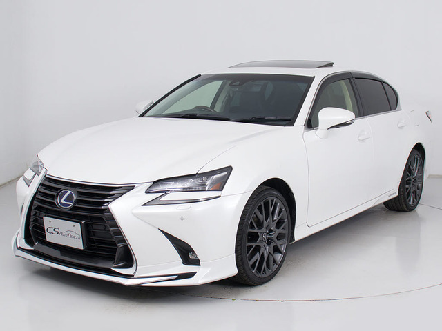 レクサス GS 300h バージョン L 後期型 禁煙 サンルーフ 黒革 の