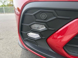 GTI専用デザインのLEDフォグランプ。フロントマスクにアグレッシブな印象を与えています。