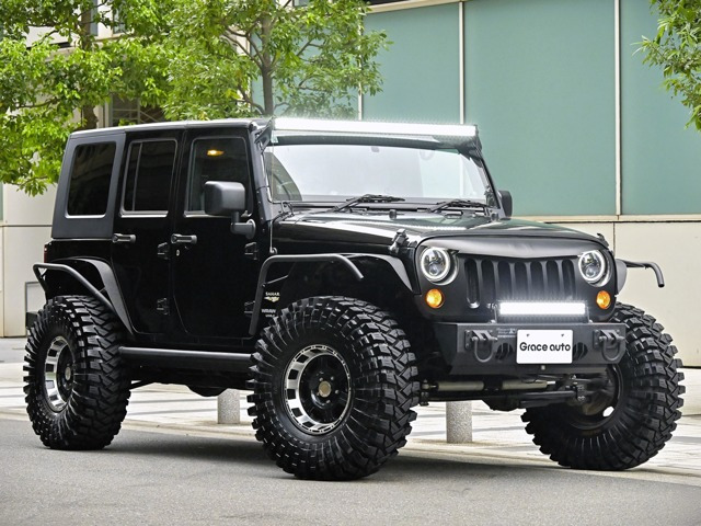 ラングラー アンリミテッド サハラ 4WD 電動サイドSTEP/Aftermarket4本出マフラ-/PRO COMP