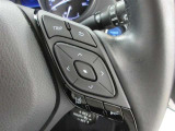 ステアリングスイッチ付き。前方から目を離すことなく操作することが可能なのでわき見運転の防止に!
