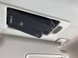運転席サンバイザーの所に収納されているスマートインETC。