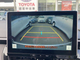 バックモニターはガイドライン付きで車庫入れも簡単