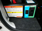 車いすの固定は電動となっております。