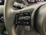 ステアリングスイッチはオーディオのボリュームなどの操作スイッチの他に、レフトセレクターホイールを装備。中央部を指先で上下に動かすことで、マルチインフォメーション・ディスプレイの各表示が確認できます。