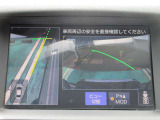 ナビ画面にアラウンドビュ-モニタ-の映像を映し出しています。  狭い場所での車庫入れをサポ-トしてくれる便利アイテムです。