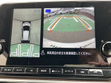 アラウンドビューモニター、駐車中の車を空から見下ろしているかのような映像で表示し、駐車をアシストします
