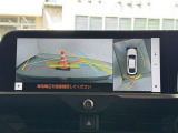 真上から見下ろしたような視点で車とその周囲を確認出来る画面と、車両後方を映し出すバックモニター画面の2つを表示してくれます。