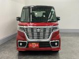 平成30年式 スペーシアカスタム HYBRID XSターボ 4WD フェニックスレッドパール ブラック2トーン