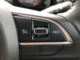 【ステアリングスイッチ】右です。ハンドルから手を離さず、運転に集中したまま手元でマルチインフォメーションディスプレイ内の表示切替などができます。