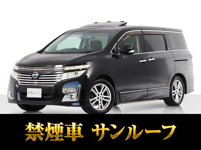 エルグランド3.5 VIPサンルーフ 黒本革 禁煙 新品タイヤ