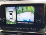 【アラウンドビューモニター】専用のカメラにより、上から見下ろしたような視点で360度クルマの周囲を確認することができます☆死角部分も確認しやすく、狭い場所での切り返しや駐車もスムーズに行えます。