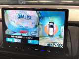 【マルチビューカメラシステム】専用のカメラにより、上から見下ろしたような視点で360度クルマの周囲を確認することができます☆死角部分も確認しやすく、狭い場所での切り返しや駐車もスムーズに行えます。
