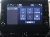 オーディオのソース画面です。AM・FMラジオ、フルセグTV、Bluetoothオーディオ機能付き!