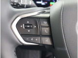 ハンドルから手を離す事なく、オーディオを操作する事が出来るステアリングスイッチ。視線の動きが少なく安全性も上がります。