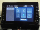 オーディオソース選択画面です。一覧で選択できるので簡単で操作しやすい♪