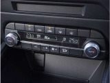 運転席/助手席が独立して調節可能な花粉除去フィルター付きフルオートエアコンです。