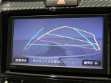 駐車も安心のガイドライン付きバックモニターです。