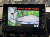 【パノラミックビューモニター】専用のカメラにより、上から見下ろしたような視点で360度クルマの周囲を確認することができます☆死角部分も確認しやすく、狭い場所での切り返しや駐車もスムーズに行えます。
