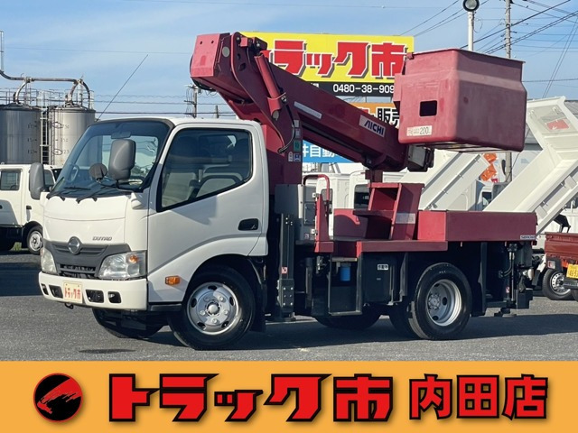 デュトロ 高所作業車 10m アイチ製 ETC 電動格納 5速MT