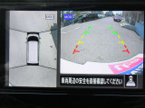 車の真上から見下ろしたような360度視界の良い『アラウンドビューモニター』です♪♪ 苦手な狭い駐車場、暗い所でも確認ができてとっても安心です♪♪