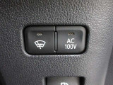 AC100Vボタンを押していただくとアクセサリーコンセントが使用できます。