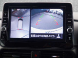 まるで上空から見下ろしているような感じで駐車が楽にできるインテリジェントアラウンドビューモニター!幅寄せが苦手な方でもサイドビューで確認することができますよ♪