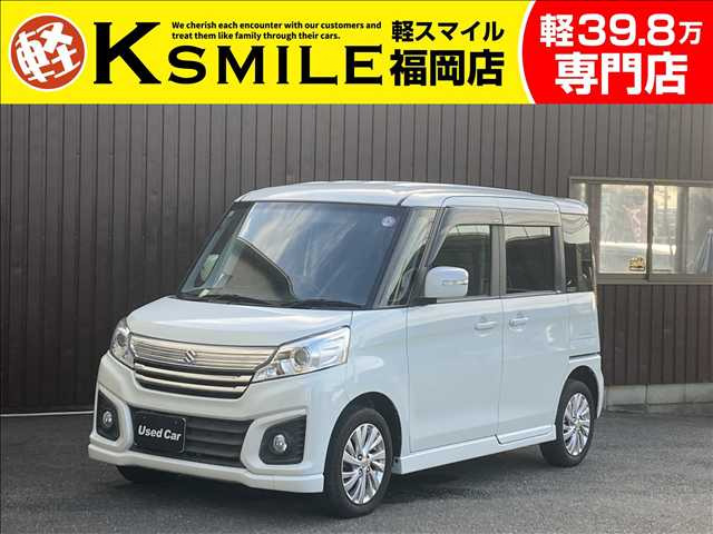 スペーシアカスタムGS両側スライド片側電動ドア・社外ナビ・Blue