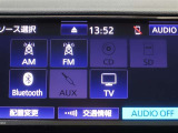 オーディオは、CDやBluetooth機能も内蔵されています。