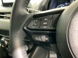 ステアリングにオーディオ操作スイッチが付いています。オーディオ画面に直接タッチしなくても操作が出来ますので、運転に集中できます。