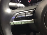 ステアリングにオーディオ操作スイッチが付いています。オーディオ画面に直接タッチしなくても操作が出来ますので、運転に集中できます。