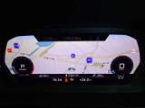 メーターパネルは10.25インチの液晶画面、バーチャルコクピットを採用しております。スピードメーター表示はもちろんのこと、ナビ・ラジオ・メディアなどもステアリングスイッチで操作可能となります。