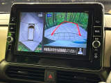 【アラウンドビューモニター】専用のカメラにより、上から見下ろしたような視点で360度クルマの周囲を確認することができます☆死角部分も確認しやすく、狭い場所での切り返しや駐車もスムーズに行えます。