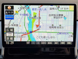 トヨタ純正ナビです。自宅住所を登録しておくと大変便利です。