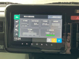モニターで平均燃費等の車両データーの確認が可能です。