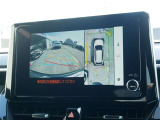 バックモニター(黄色いガイドラインのお陰で、駐車がしやすいです。真上から見下ろしたアングル付きです)