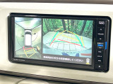 【パノラマモニター】専用のカメラにより、上から見下ろしたような視点で360度クルマの周囲を確認することができます☆死角部分も確認しやすく、狭い場所での切り返しや駐車もスムーズに行えます。