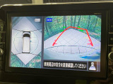 【アラウンドビューモニター】専用のカメラにより、上から見下ろしたような視点で360度クルマの周囲を確認することができます☆死角部分も確認しやすく、狭い場所での切り返しや駐車もスムーズに行えます。