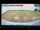 バックモニターで安全確認線を目印に駐車サポート